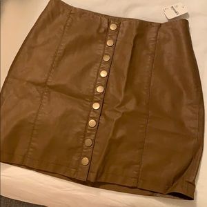 NWT Free People Vegan Leather Mini